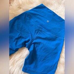Lululemon Athletica Blue Bike Shorts Moisture-Wicking Athletic Wear